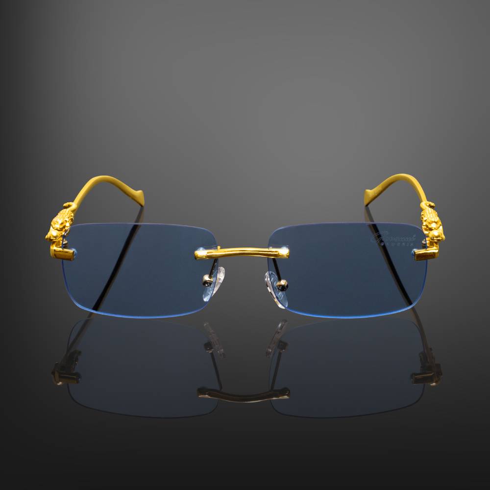 Gold Lion Sky Blue