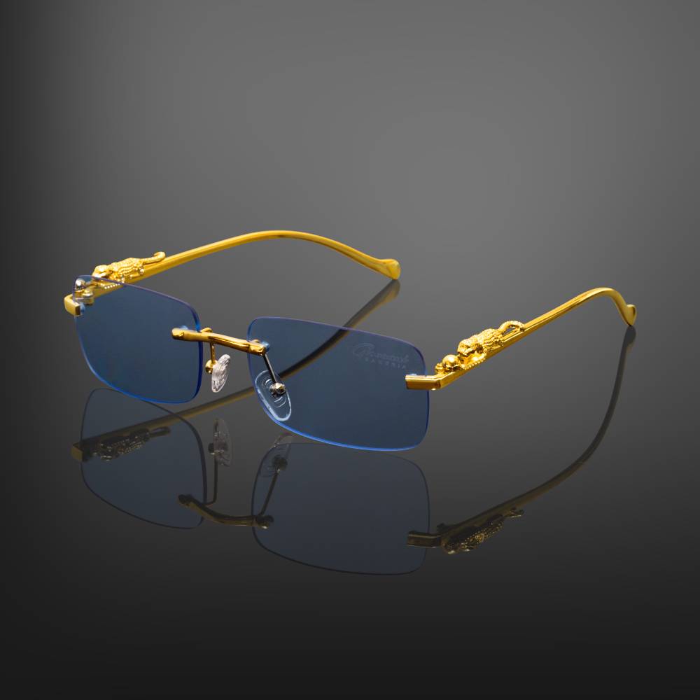 Gold Lion Sky Blue