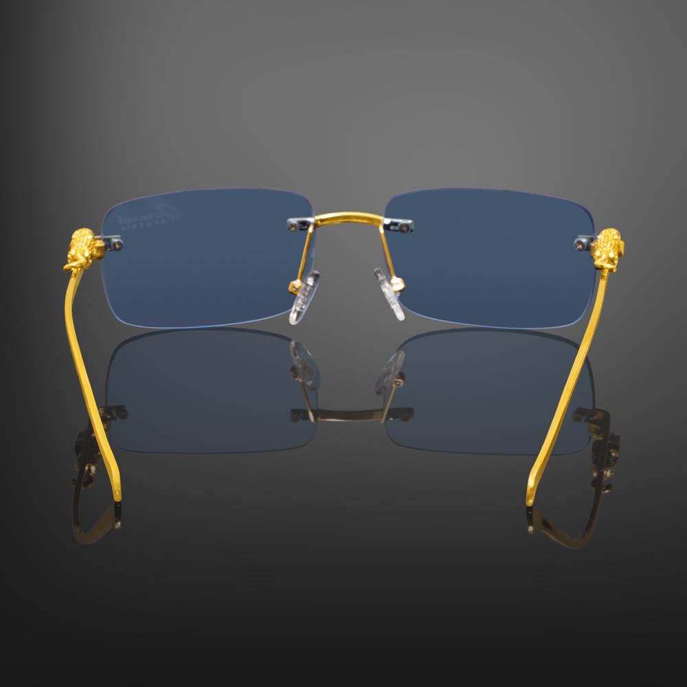 Gold Lion Sky Blue